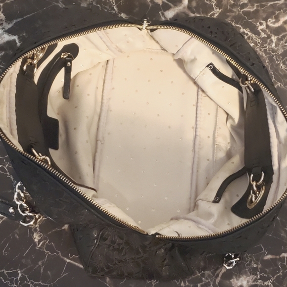 Kate Spade Sunflower Perforated Leather Rare Handbag/Shoulderbag EUC - Picture 13 of 17